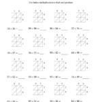 Lattice Multiplication -- Two-Digittwo-Digit (A in Printable Lattice Multiplication Worksheets