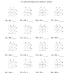 Lattice Multiplication -- Two-Digittwo-Digit (A in Printable Lattice Multiplication Worksheets