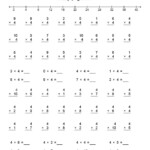 Learning Multiplication- Multiplying4 - Teaching Squared within Printable Multiplication By 4