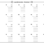 Long Multiplication Worksheets – Mreichert Kids Worksheets throughout Worksheets Long Multiplication