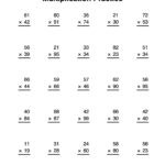 Long Multiplication Worksheets & Multiplication Worksheets For Worksheets Long Multiplication