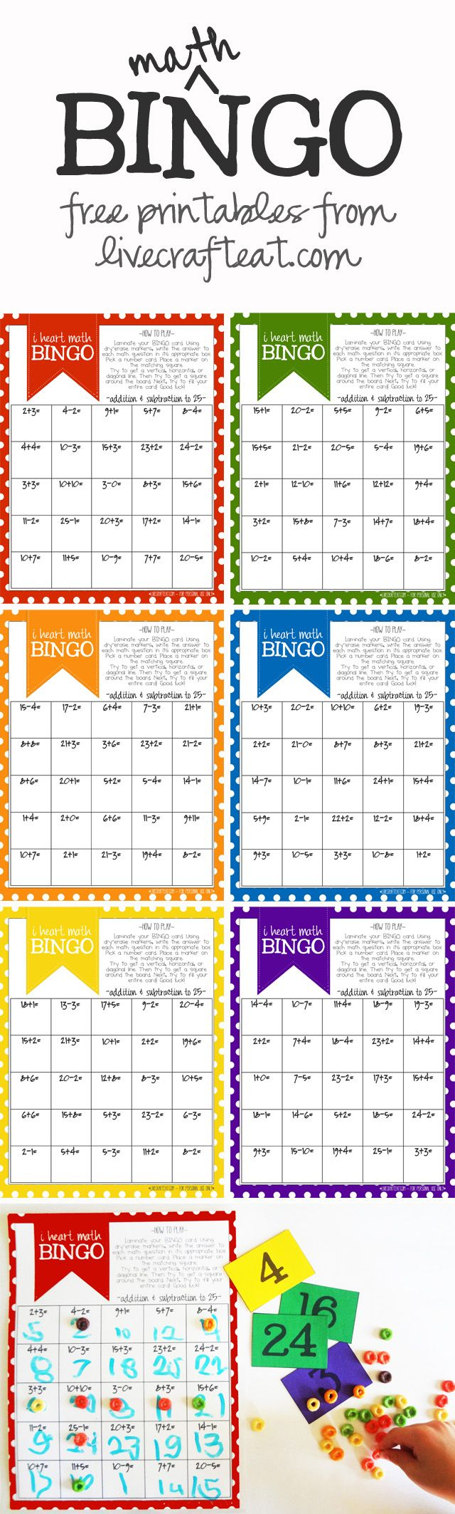 Math Bingo Printable For Kids - Free | Math Bingo, Math For in Printable Multiplication Bingo