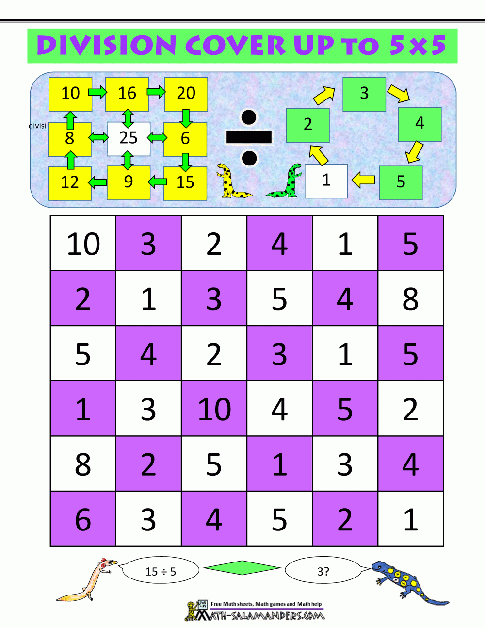 Math Division Games for Printable Multiplication Games Ks2