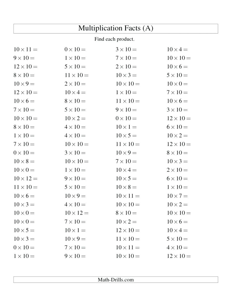 Math Drills Times Tables with Free Printable Multiplication Drills Math Drills Times Tables with Free Printable Multiplication Drills