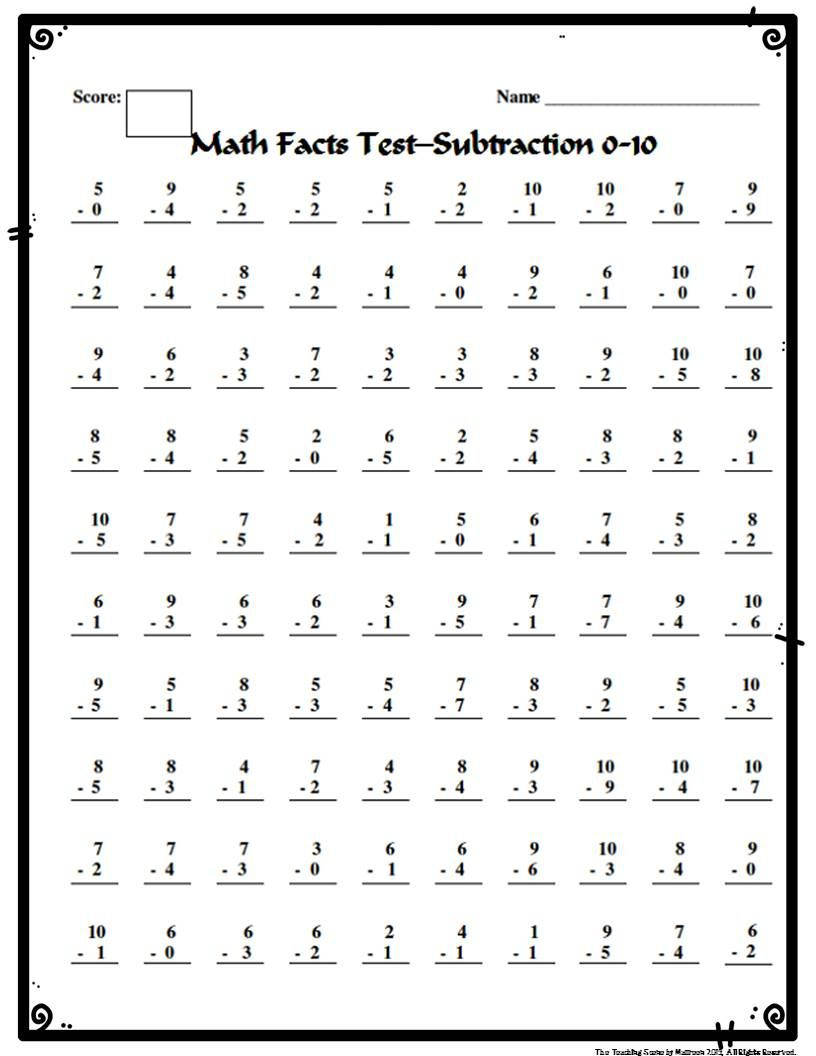 Math Facts Tests, Flashcards &amp;amp; Data Sheets | Math Facts pertaining to Printable Multiplication Flash Cards 0-10