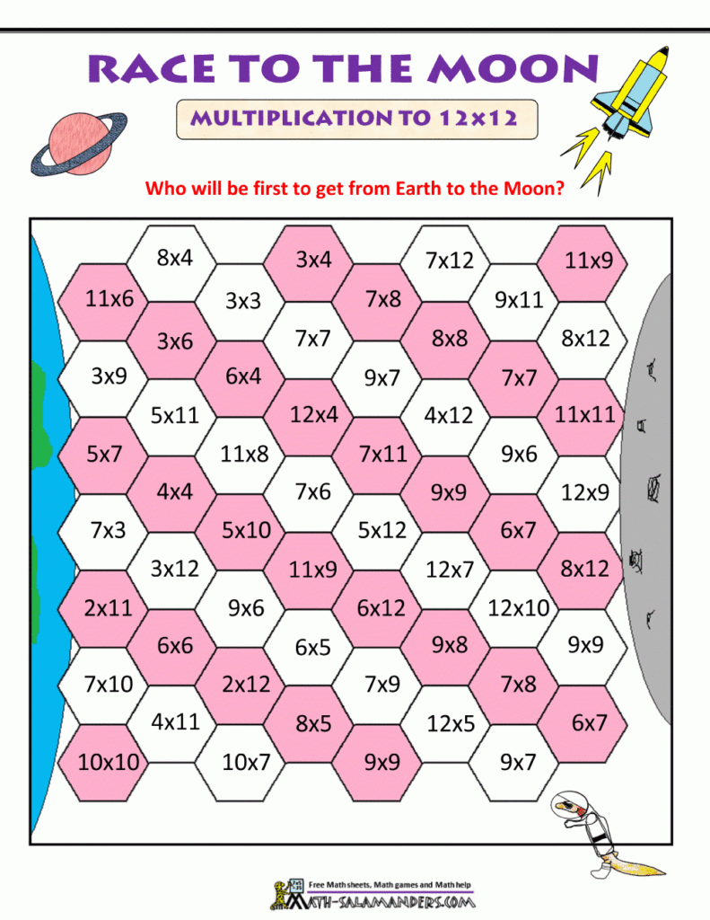 Math Games 4Th Grade Inside Printable Multiplication Math Games 4Th Grade