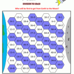 Math Number Games Race To The Moon Dividing To 10X10 | Math With Regard To Printable Multiplication And Division Games