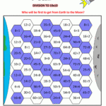 Math Number Games Race To The Moon Dividing To 10X10 | Math with regard to Printable Multiplication And Division Games