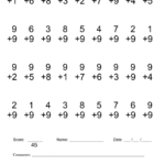 Math Worksheets For Free To Print - Alot | 1St Grade inside Printable 4's Multiplication Worksheets