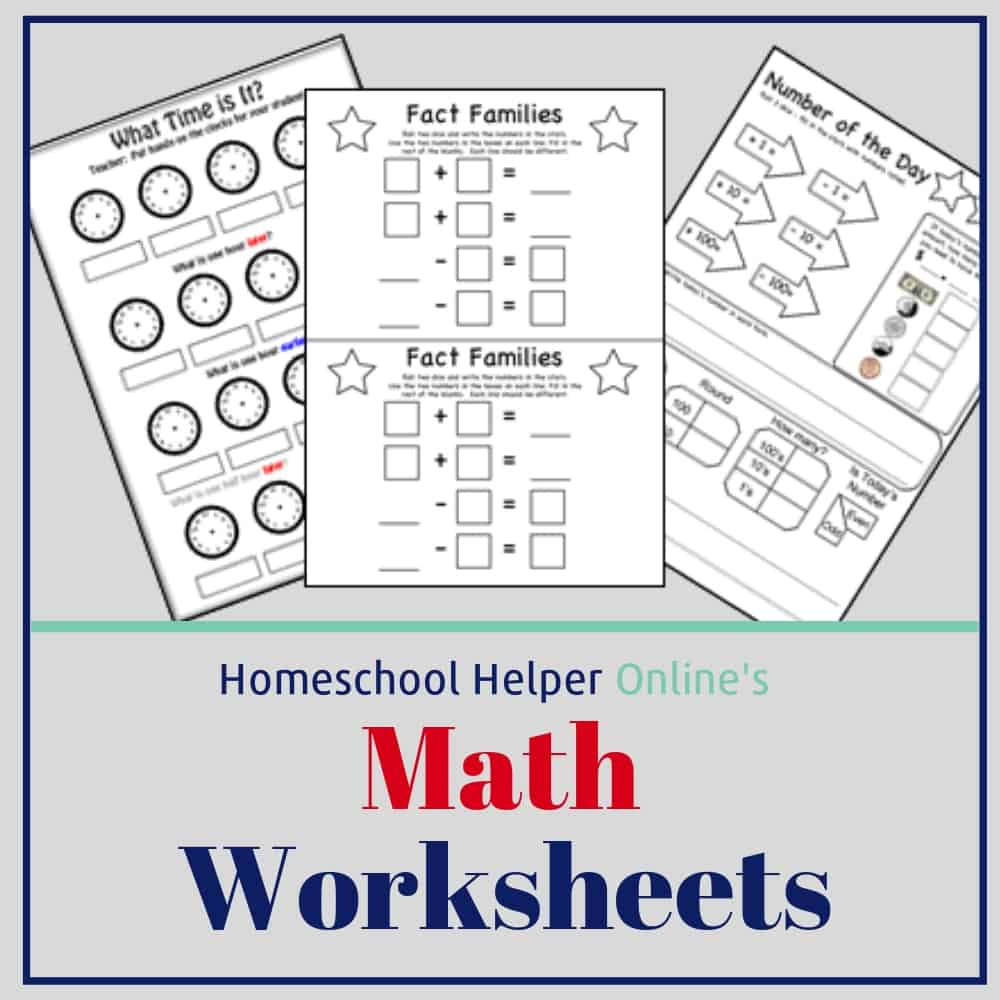 Math Worksheets - Homeschool Helper Online pertaining to Multiplication Worksheets Homeschool