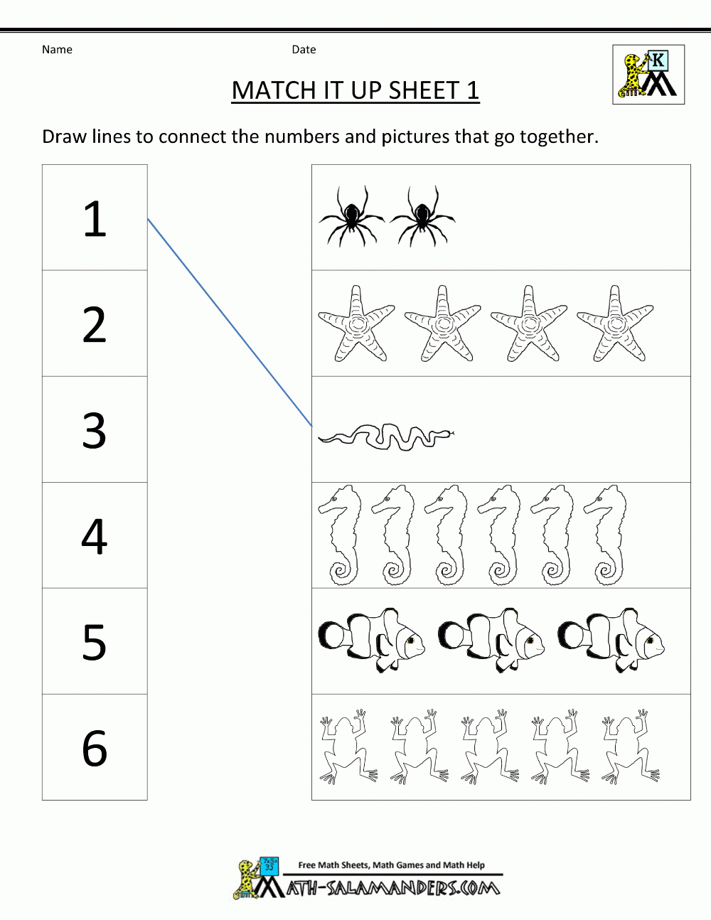 Math Worksheets Kindergarten in Multiplication Worksheets Kindergarten