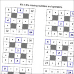 Math Worksheets: Multiplication And Division Grid Puzzle Regarding Free Printable Multiplication Riddle Worksheets