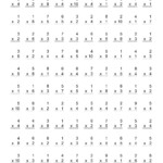 Mathaids The 100 Vertical Questions -- Multiplication regarding Multiplication Worksheets Numbers 1-10