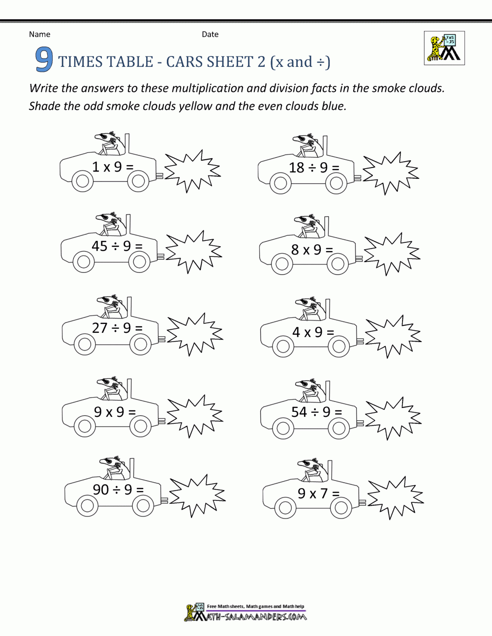 Maths Times Tables Worksheets – 9 Times Table throughout Multiplication Worksheets X9 Maths Times Tables Worksheets - 9 Times Table throughout Multiplication Worksheets X9