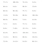 Mental Math Worksheets Grade 7 | Printable Worksheets And throughout Multiplication Worksheets Year 7