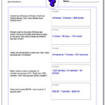 Mixed Multiplication And Division Word Problems Pertaining To Worksheets Multiplication And Division Word Problems