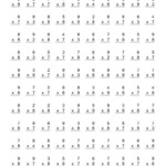 Mixed Multiplication Facts | Bukan Printable Website Inside Multiplication Worksheets Mixed