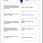 Mixed Multiplication Worksheet And Division Worksheet Word Pertaining To Printable Multiplication And Division Word Problems
