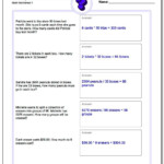 Mixed Multiplication Worksheet And Division Worksheet Word regarding Worksheets Multiplication And Division Word Problems