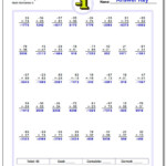 Multi-Digit Multiplication in Worksheets Multiplication 2 Digit By 1 Digit