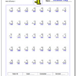 Multi-Digit Multiplication with Multiplication Worksheets Multiples Of 10