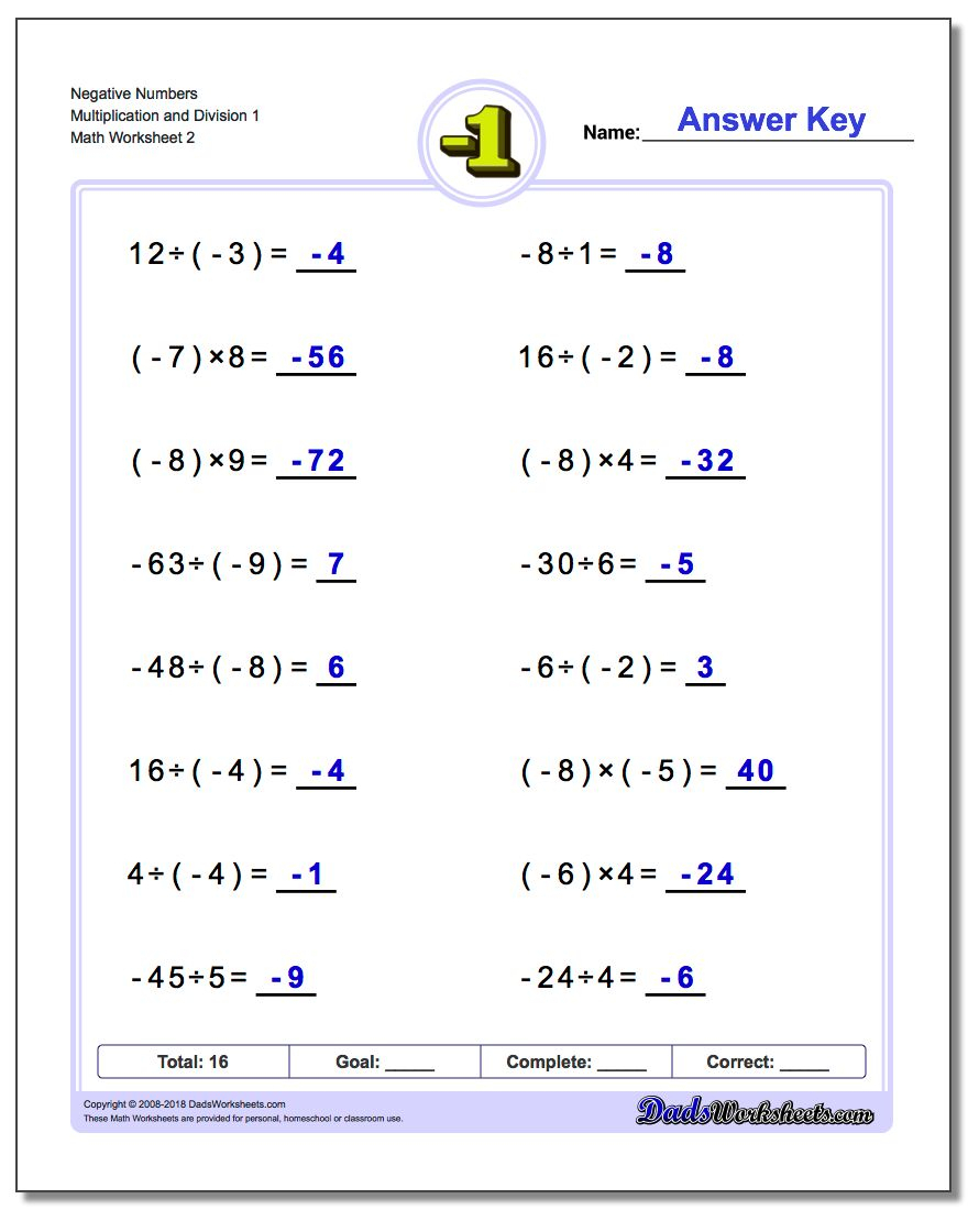 Multiplication And Division Facts in Worksheets Relating Multiplication And Division
