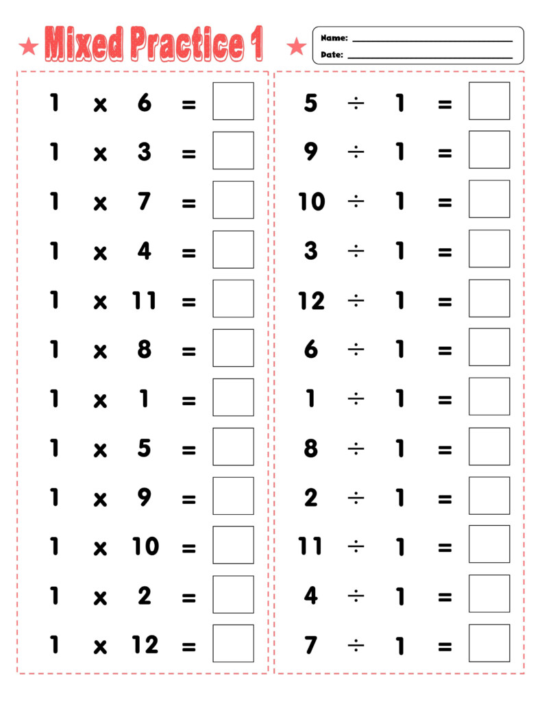 Multiplication And Division Worksheets/printable For Mixed Pertaining To Printable Multiplication And Division Worksheets Multiplication And Division Worksheets/printable For Mixed Pertaining To Printable Multiplication And Division Worksheets