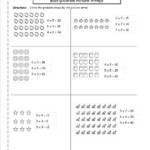 Multiplication Arrays Worksheets within Worksheets Multiplication Using Arrays