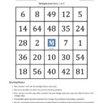 Multiplication Bingo Cards For Facts 1 To 9 (Cards 001 To with regard to Printable Multiplication Bingo Game