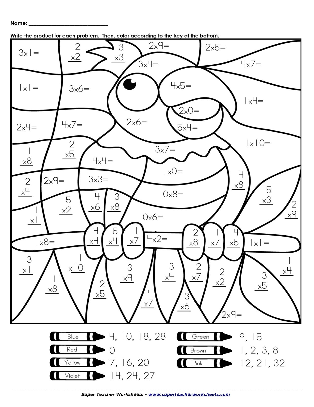 Multiplication Coloring Page | Math Coloring Worksheets, 2Nd throughout Multiplication Worksheets X2 X3