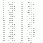 Multiplication Drill Sheets 3Rd Grade for Printable Multiplication Sheets