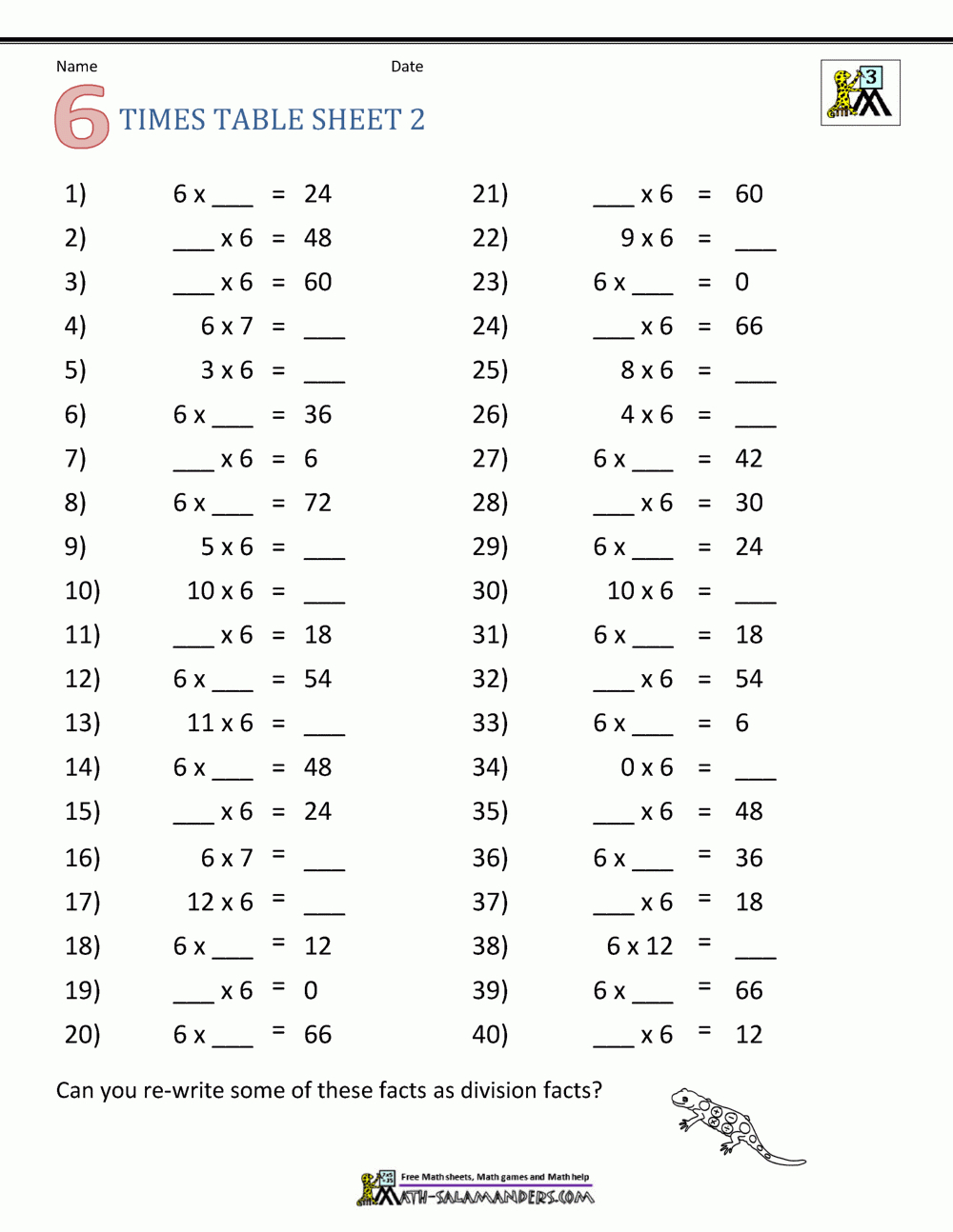 Multiplication Drill Sheets 3Rd Grade regarding Multiplication Worksheets 7S And 8S