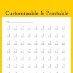 Multiplication Drill Worksheet - Customizable And Printable for Free Printable Multiplication Practice Sheets