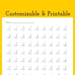 Multiplication Drill Worksheet   Customizable And Printable Throughout Free Printable Multiplication For Elementary Students