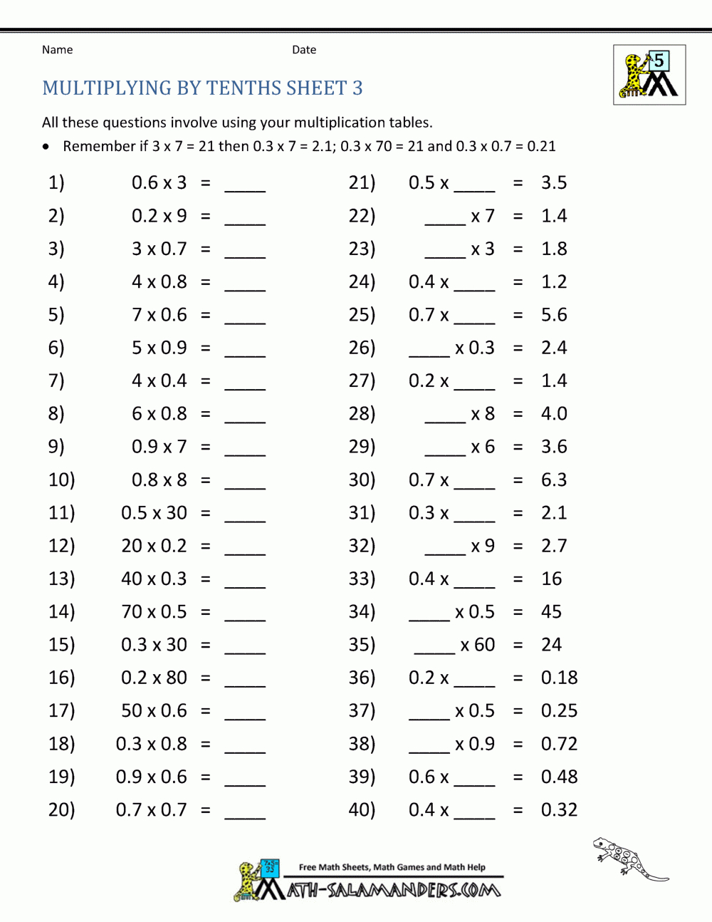 Multiplication Fact Sheet Collection regarding Printable Multiplication Facts 2S