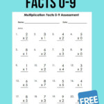 Multiplication Facts 0 9 Assessment | Multiplication Facts Intended For Printable Multiplication Test 0 9