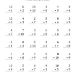Multiplication Facts To 100 No Zeros Or Ones (36 Questions Within Multiplication Worksheets Zero And Ones