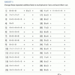Multiplication Facts Worksheets   Understanding Intended For Printable Multiplication Fact Sheets