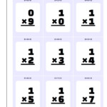 Multiplication Flash Cards   Dad's Worksheets Within Printable Multiplication Flash Cards 6