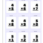 Multiplication Flash Cards for Printable Multiplication Cards