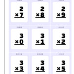 Multiplication Flash Cards throughout Printable 3's Multiplication Flash Cards