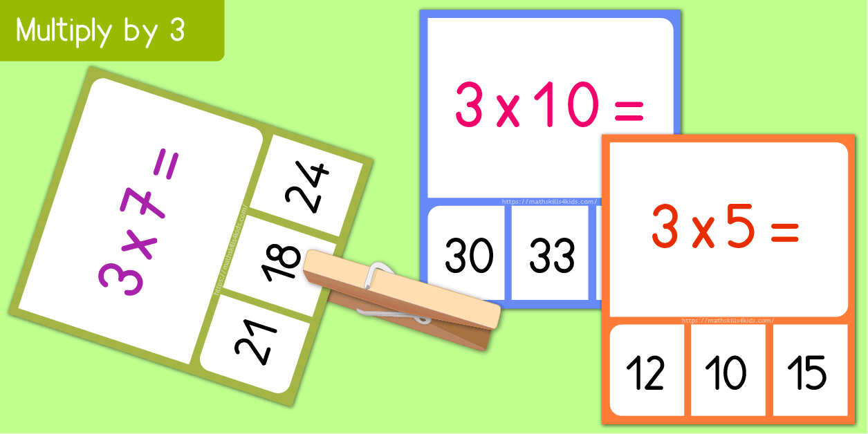 Printable Multiplication Memory Game