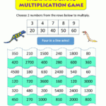 Multiplication Math Games Within Printable Multiplication Math Games