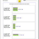 Multiplication Picture Word Problems throughout Printable Multiplication Word Problems