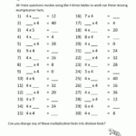 Multiplication Printable Worksheets 4 Times Table 2 pertaining to Free Printable Multiplication Worksheets 7Th Grade