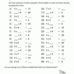 Multiplication Printable Worksheets 4 Times Table 2 within Multiplication Worksheets 4 And 6