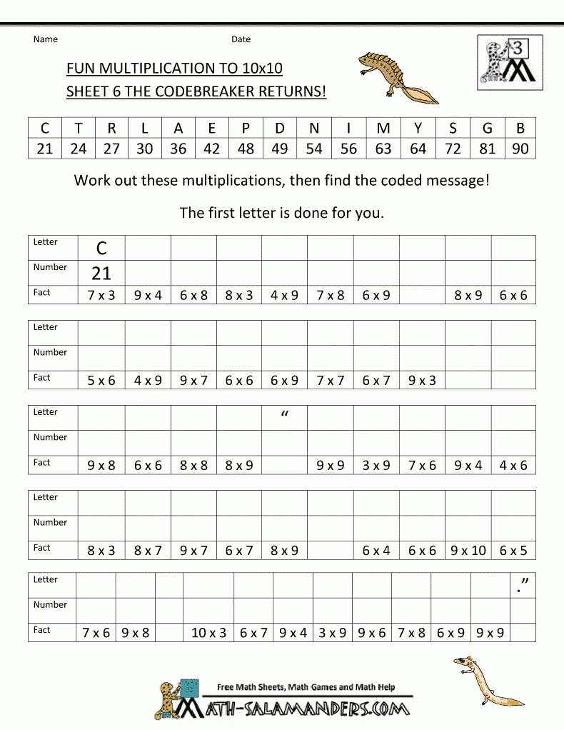  Multiplication Worksheets Year 6 Printable Multiplication Flash Cards