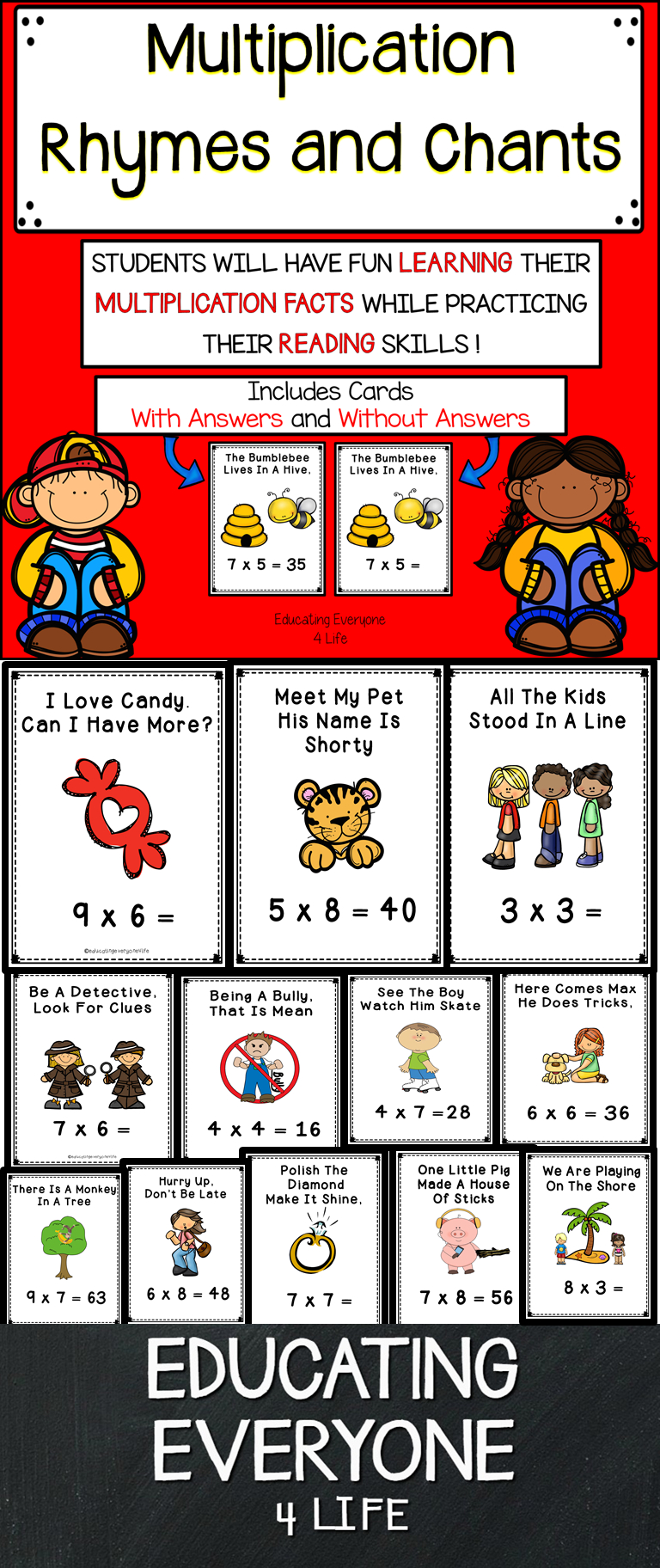 Multiplication Rhymes And Chants | Multiplication Facts with regard to Printable Multiplication Rhymes