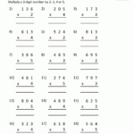 Multiplication Sheet 4Th Grade in Printable Lattice Multiplication Grids