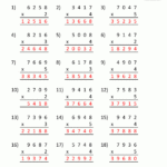 Multiplication Sheet 4Th Grade intended for Printable Multiplication Sheets 4Th Grade